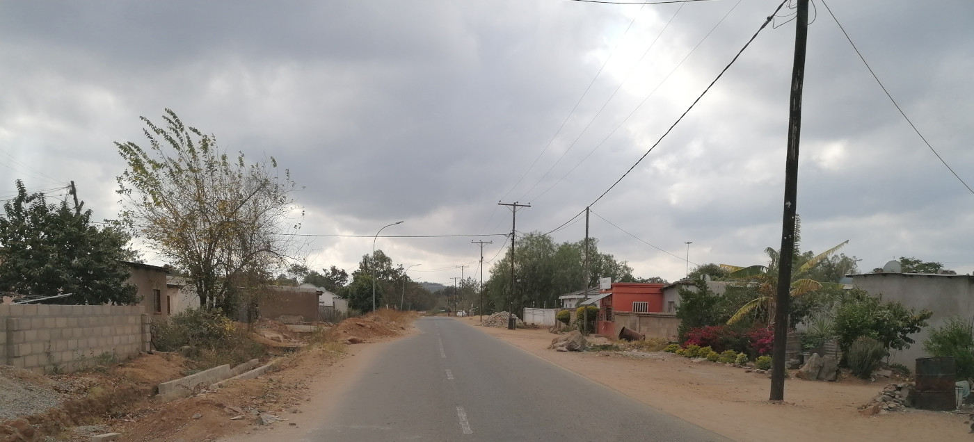 Nebenstraße in Francistown.
