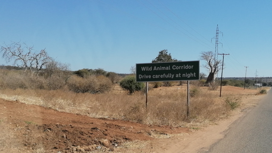 Schild "Tierkorridor" ...