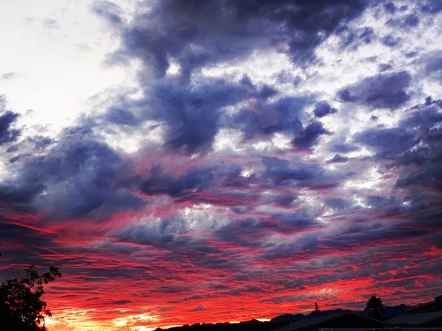 Sonnenuntergang bei Oudtshoorn
