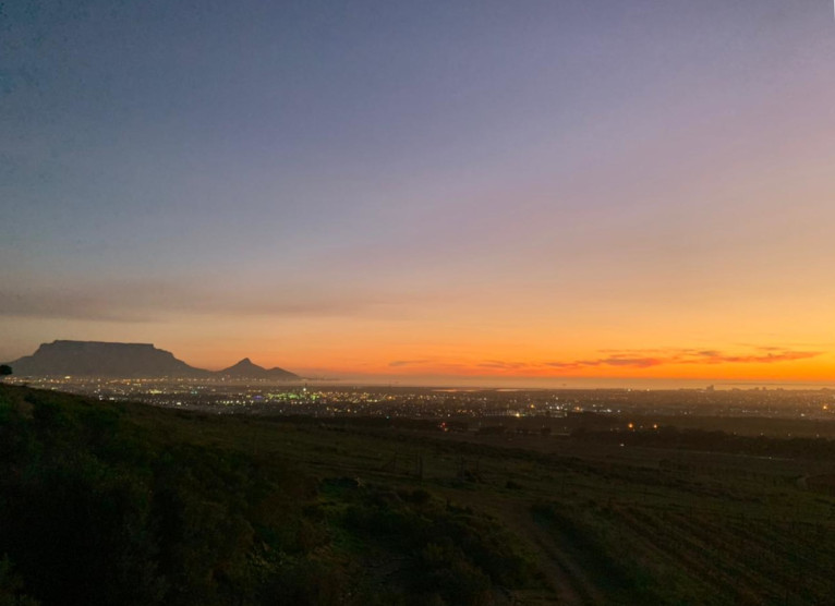 Der erste Abend in Kapstadt, Südafrika.