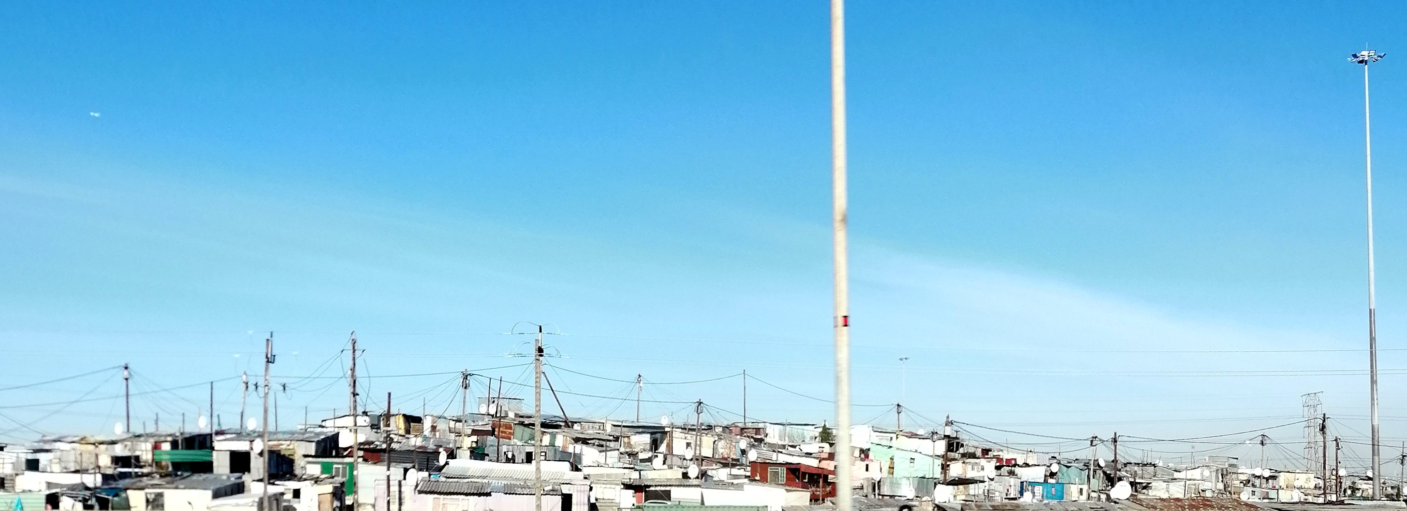 Blick in eine Schwarzensiedlung.