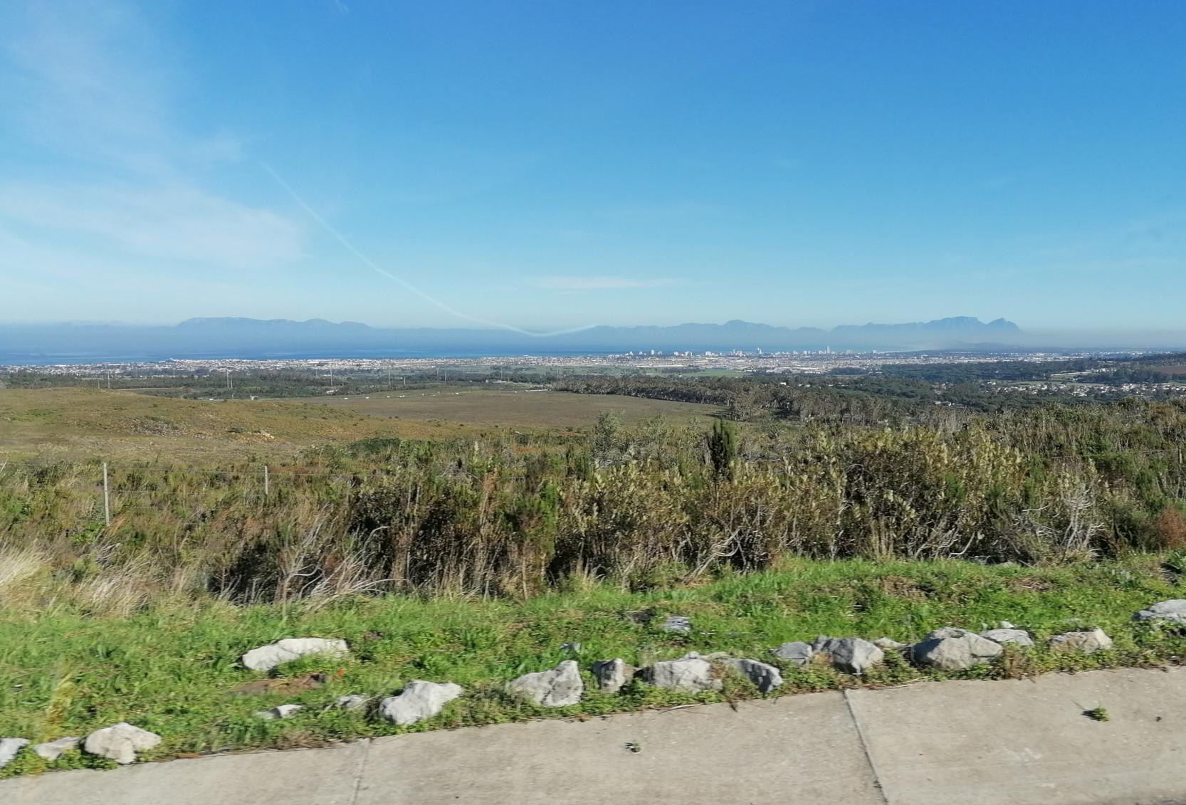 Blick zurück auf die False Bay.