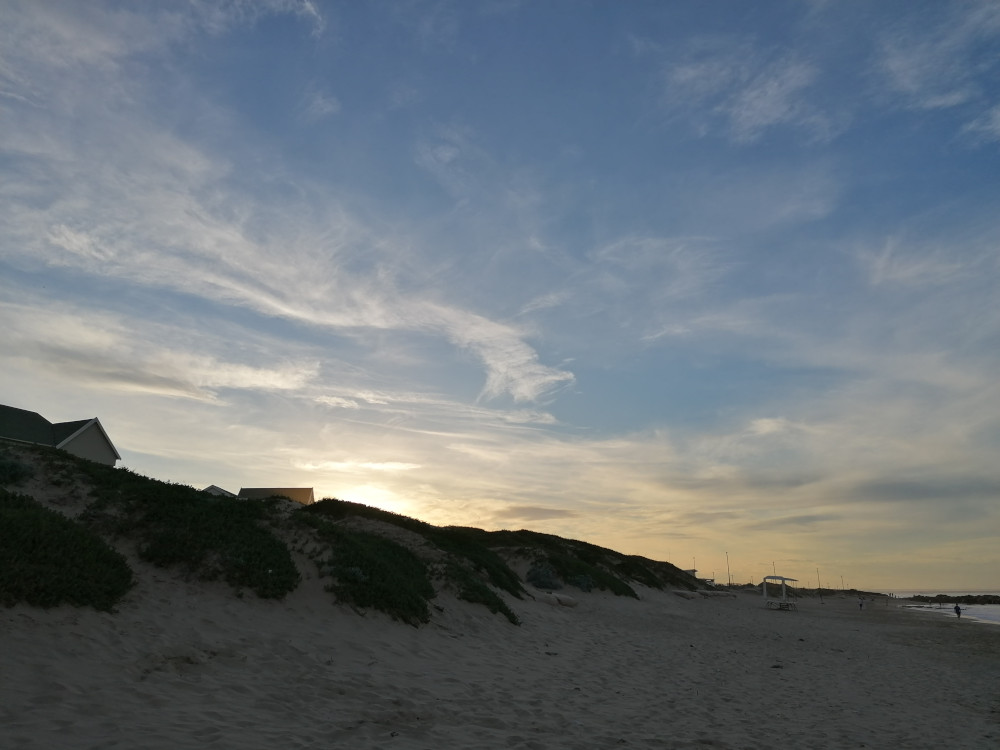 Sonnenuntergang am Strand von Port Elizabeth.