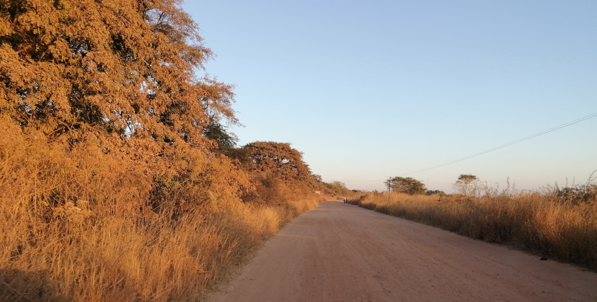 Abfahrt von der Unterkunft.