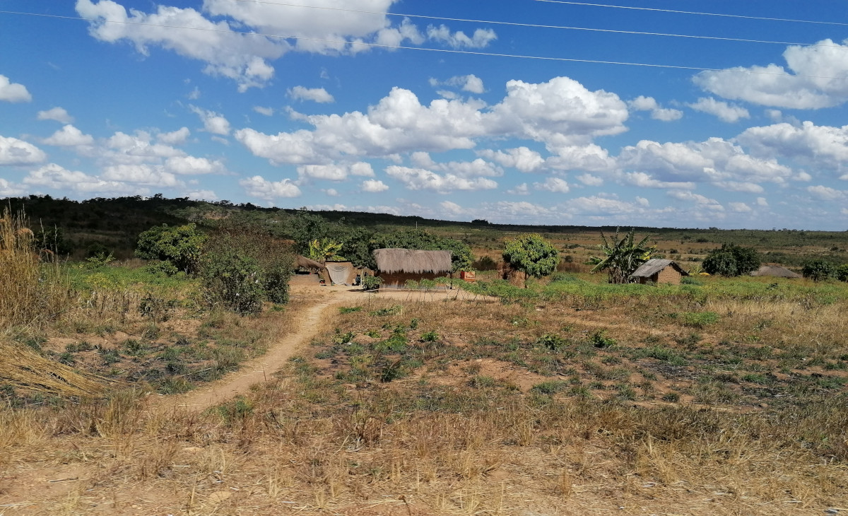Typische Behausungen entlang der Strecke nach Westen.