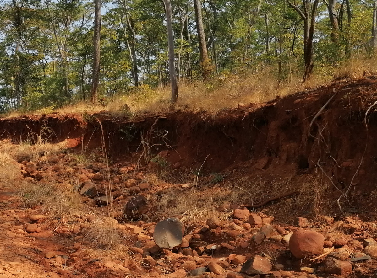 Ein kurzer, besonders schlechter Abschnitt auf den letzten drei Kilometern. 