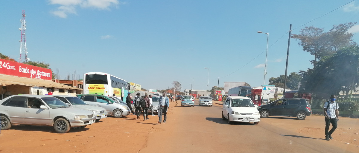 Straßenbild von Kasama.