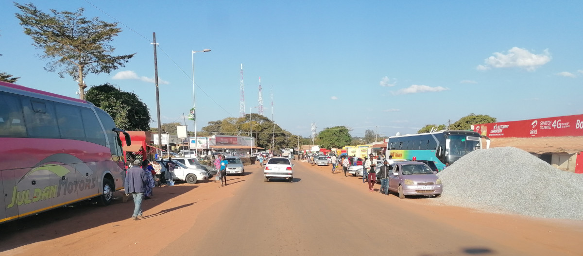 Straßenbild von Kasama.