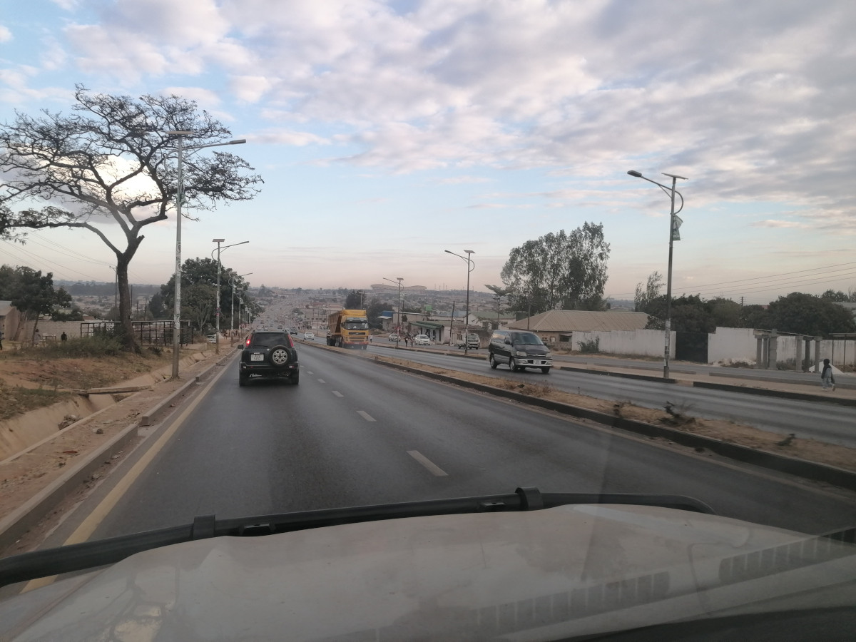 Ein ersten Blick auf Lusaka.