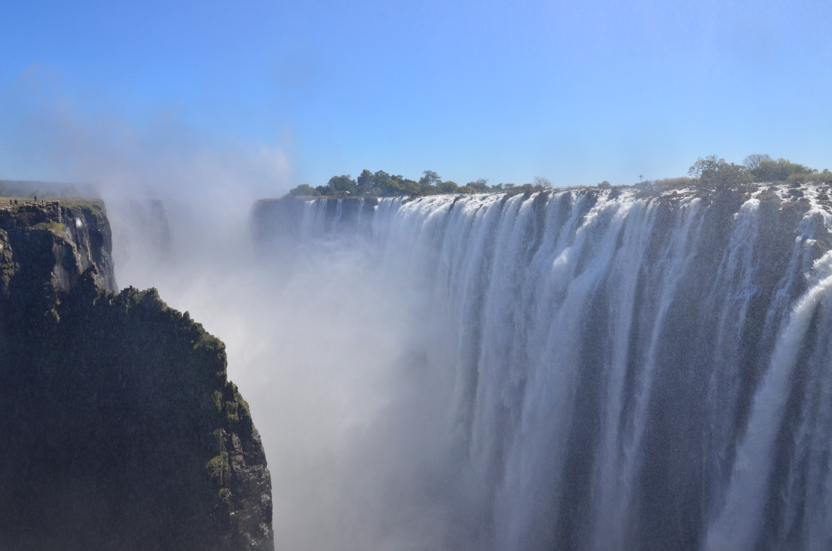 Blick auf die simbabwische Seite.