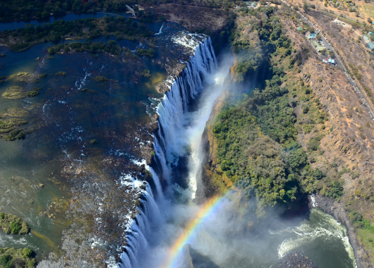 Victoriafälle von Oben.