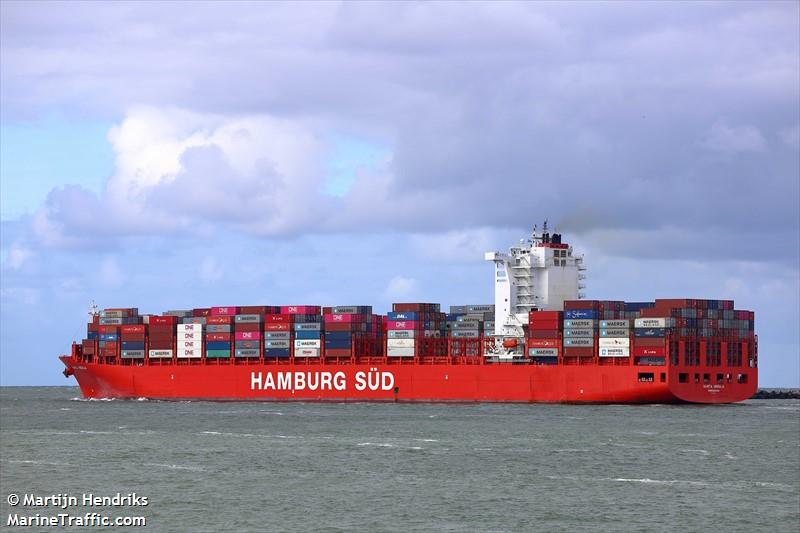 Das Containerschiff mit dem mein Wagen fahren durfte.