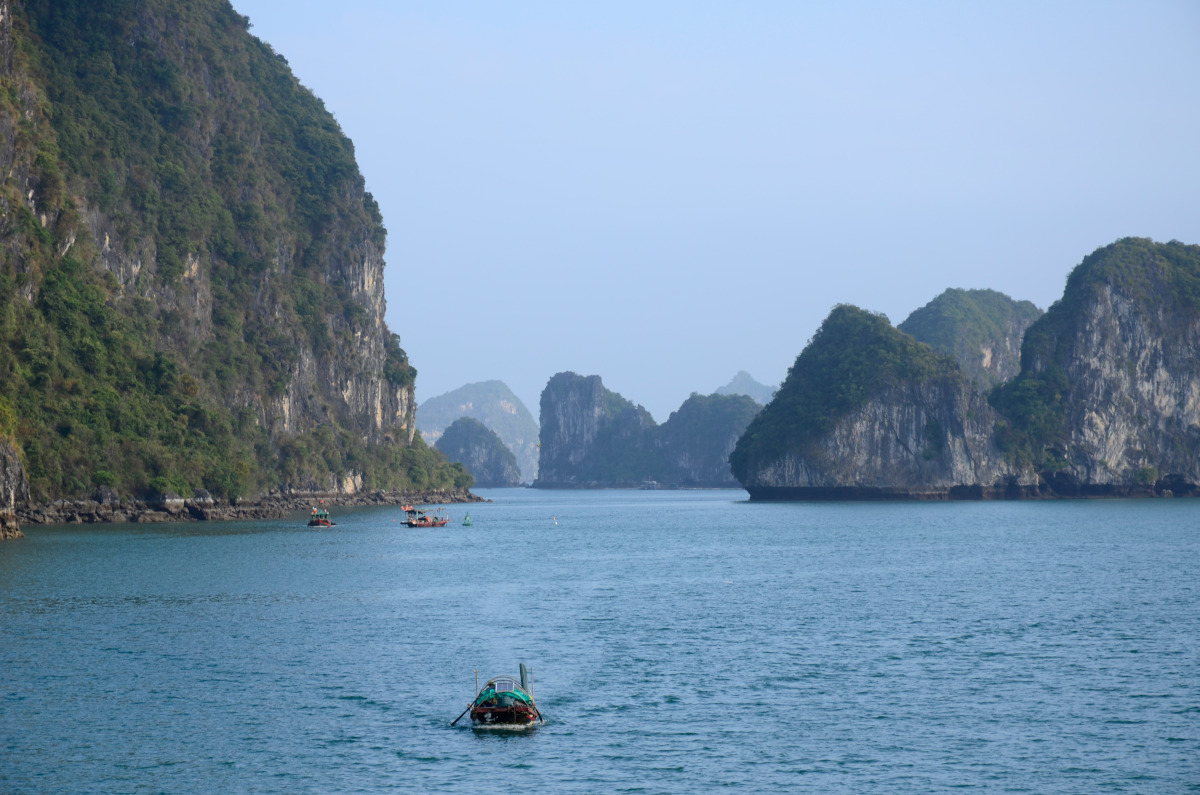Bild in der Halong-Bucht