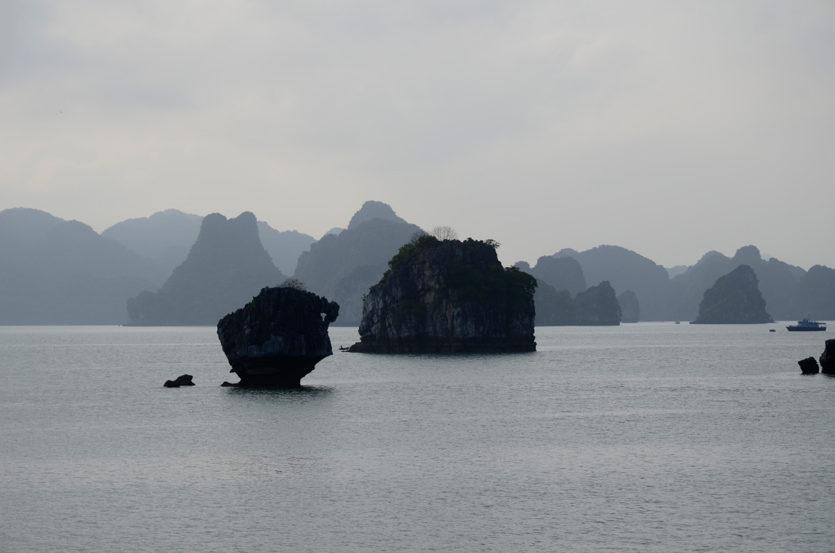 Bild aus der Halong-Bucht