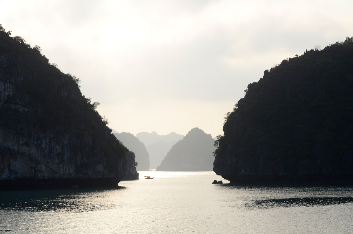 Bild in der Halong-Bucht