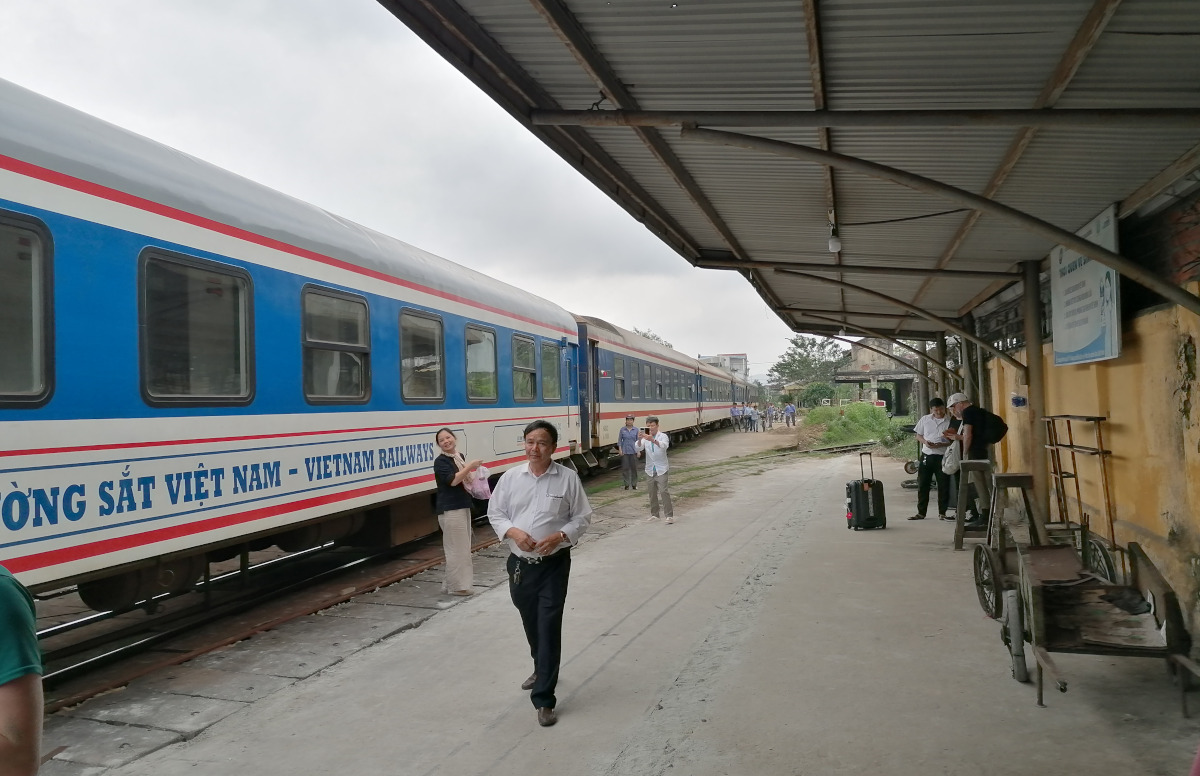 Unser Zug an unserem Zielort