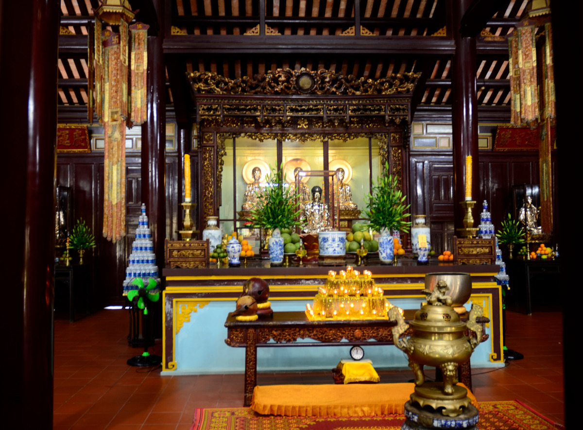 Im Inneren der Pagode