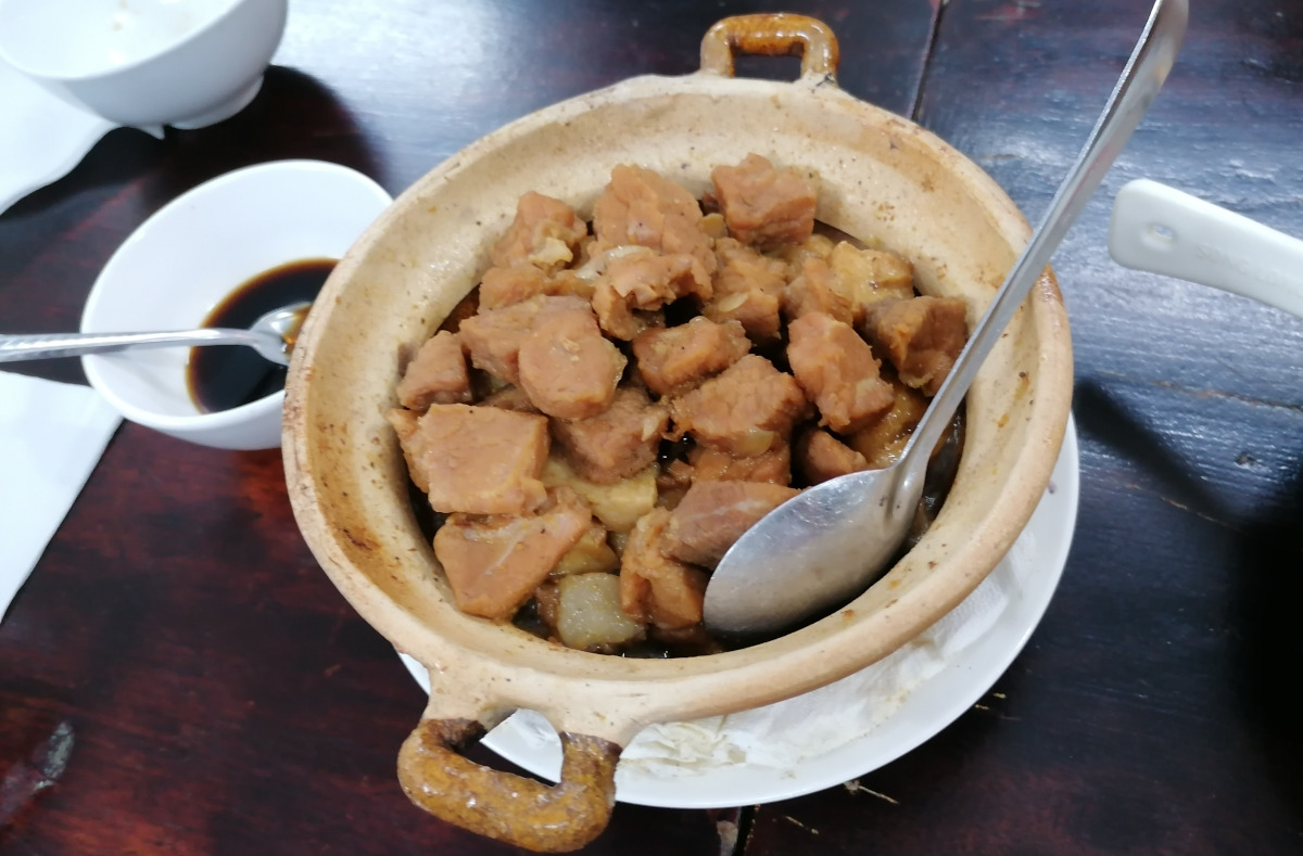 Vegetarisches Essen aus Jack-Frucht